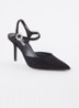 Channel sandalette met strass - Zwart
