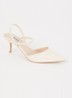Classical slingback van leer - Ivoor