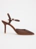 Compliments slingback met strass - Bruin
