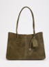 Deserving Large shopper met tasbedel - Bronsgroen