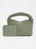 Dinkydeliberate handtas met gevlochten detail en uitneembaar etui - Mosgroen