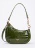 Direction schoudertas met kettingdetail - Groen