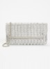 Elabourate schoudertas met strass - Zilver
