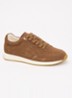 Ettah sneaker van leer met logo - Cognac