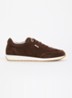 Ettah sneaker van leer met logo - Bruin