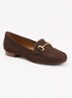 Glenniee loafer van suède - Donkerbruin