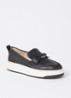 Glide loafer van leer - Zwart