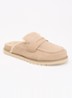 Goldy muiltje van suède - Beige