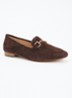 Grained loafer met horsebit - Donkerbruin