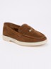 Grinning loafer van suède - Cognac