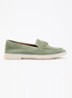 Grinning loafer van suède - Groen