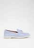 Grinning loafer van suède - Lichtblauw