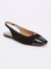Hanna slingback van suède - Zwart