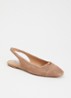 Hanna slingback van suède - Donkerbeige