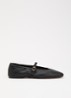Headliner Mary Jane ballerina van leer - Zwart
