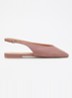 Heartbeat slingback van leer - Oudroze