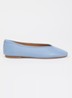 Hetta ballerina van leer - Blauw