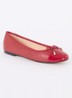 Highest ballerina met lakleren details - Rood
