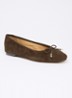 Highest ballerina met lakleren details - Bruin
