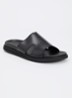 Insight slipper van leer - Zwart