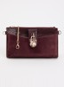 Kerrie clutch met afneembare schouderriem - Bordeauxrood