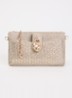 Kerrie clutch met afneembare schouderriem - Goud