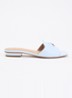 Lindo slipper van leer - Lichtblauw