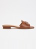 Lindo slipper van leer - Bruin