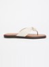 Looks slipper van leer - Creme