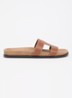 Loupas slipper van leer - Bruin