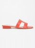Loupe sandaal - Oranjerood