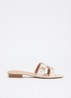 Loupes slipper van leer - Beige