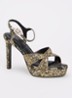 Mayve sandalette met strass - Goud