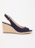 Mediating espadrille met gespdetail - Donkerblauw