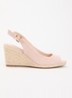 Mediating espadrille met gespdetail - Oudroze