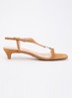 Monacos sandalette van leer - Camel