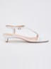 Monacos sandalette van leer - Wit