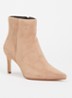 Obsessively enkellaarsje van suède - Beige