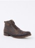 Simon veterboot van leer - Donkerbruin
