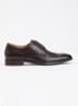 Sole veterschoen van leer - Donkerbruin