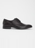 Sole veterschoen van leer - Zwart