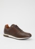 Trilogy sneaker van leer - Donkerbruin