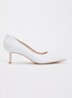 Wide Fit Achievable pump met glitter - Wit