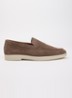 Wide Fit Boltman slip-on van suède - Lichtbruin