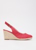 Wide Fit Capable sleehak van leer - Rood