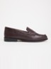 Wide Fit Ginelli loafer van leer - Bordeauxrood
