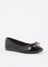 Wide Fit Hallo ballerina met strikdetail - Reptile