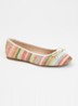 Wide Fit Hallo ballerina met strikdetail - Multicolor