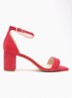 Wide Fit Melins sandalette - Rood