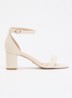 Wide Fit Melins sandalette - Ivoor